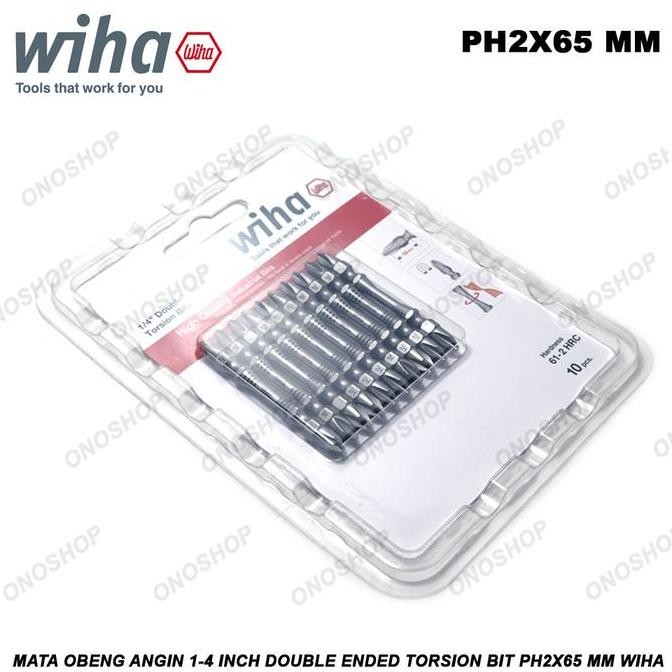 Mata Obeng Angin 1/4 Inch Double Ended Torsion Bit PH2x65 mm WIHA