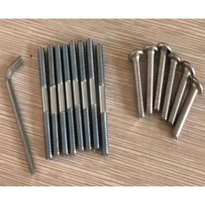 Sekrup kayu stainless steel kepala datar sekrup self-tapping panjang kepala tenggelam silang