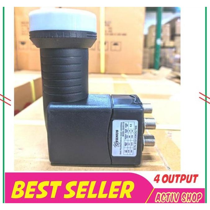 LNB KU BAND 4 OUTPUT / QUAD OUTPUT UNTUK 4 RECEIVER ORIGINAL DAN TERPERCAYA