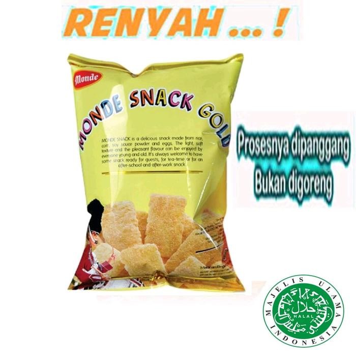 

New MONDE SNACK GOLD 15 PCS MURAH ukuran 27Grb Cemilan Jagung Makanan Cookies Biscuit Kacang Biskies