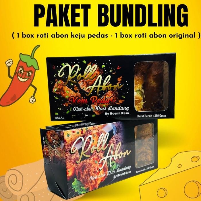 

New 2Box / Roti Gulung Abon Original dan Pedas - Boemi Rasa Sweet