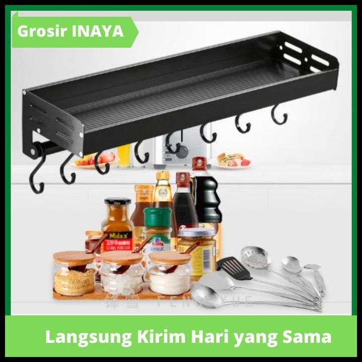 Terlaris Rak Dinding Dapur | Rak Bumbu Dapur Tanpa Gantungan Modern Minimalis Good Quality