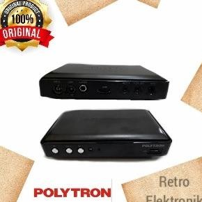 RECEIVER ALAT PENERIMA SIARAN DIGITAL POLYTRON DVB T2 SETUP BOX ORIGINAL DAN TERPERCAYA