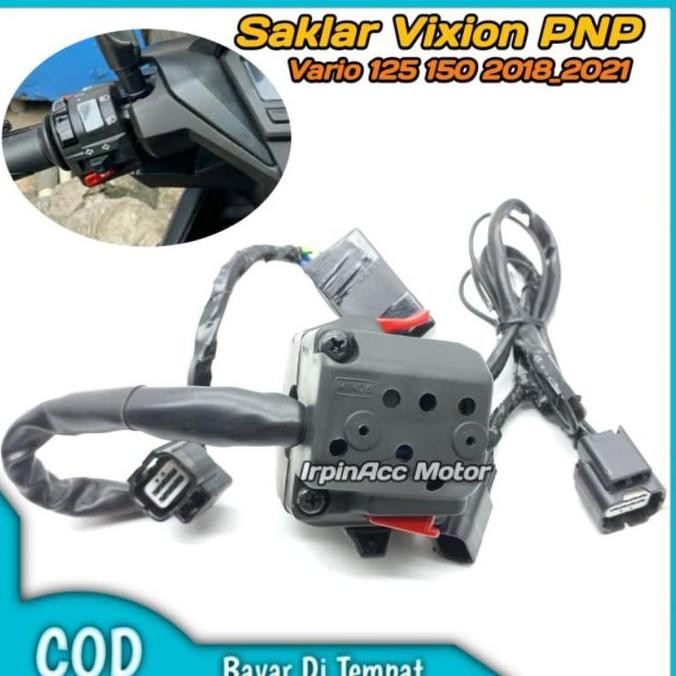 Saklar Switch  Domino/BSM PASS Bimm Hazard pnp Vario 125 150 2018 2019 2020 2021 2022 2023  Vario 16