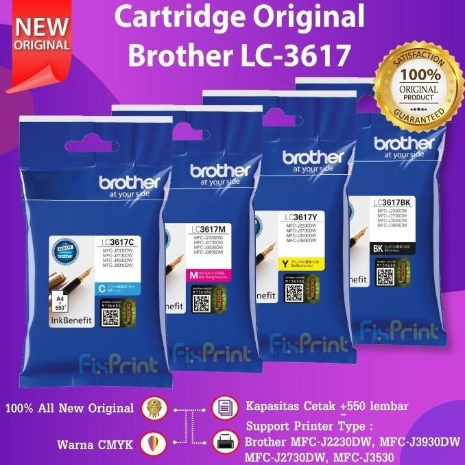 Cartridge Tinta Compatible LC3617 Printer Brother MFC-J3530DW J3530DW