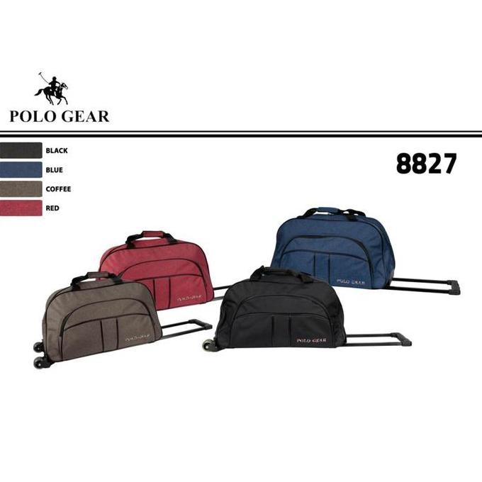 Tas Travel Tas Trolly Pakaian Polo Gear 8827 Bahan Kain Awet Tas Multifungsi