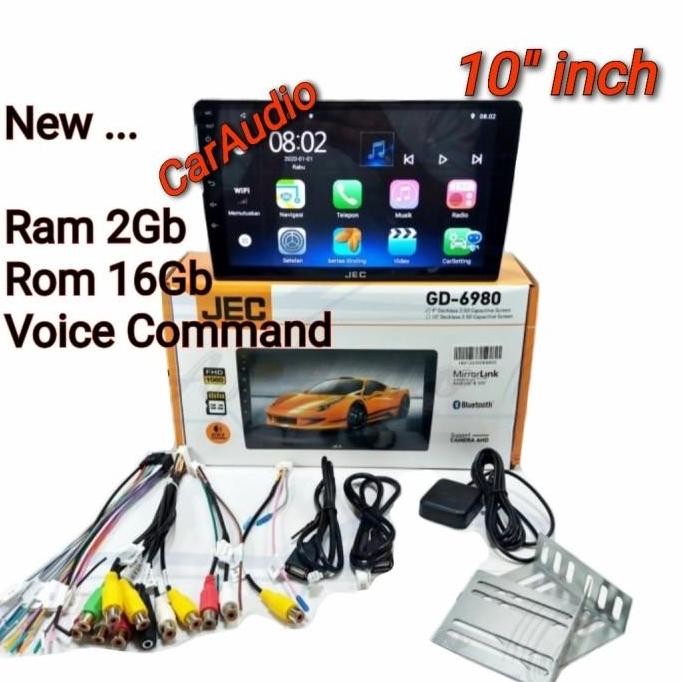ready stock Head Unit Android 9 inch /10 inch VOICE COMAND JEC GD-6981 ANDROID JEC