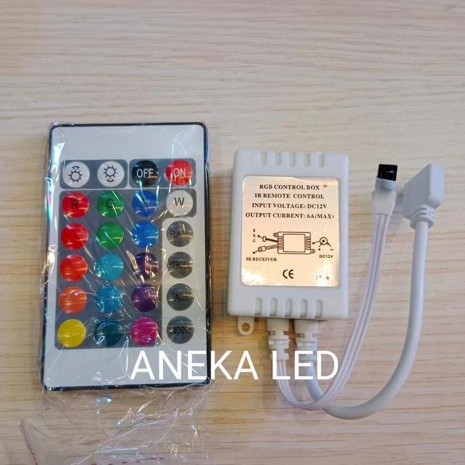 Remot flasher controller led neon flexible led strip RGB Warna Warni