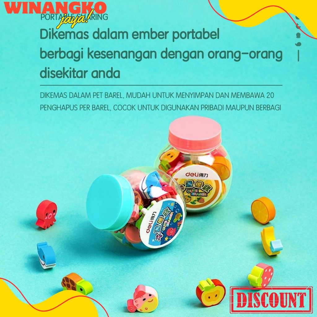 

Deli School Eraser / Penghapus Hapusan Buah Dan Binatang Lucu Isi 20 7533 Terlaris! Produk Ini Banyak Dicari