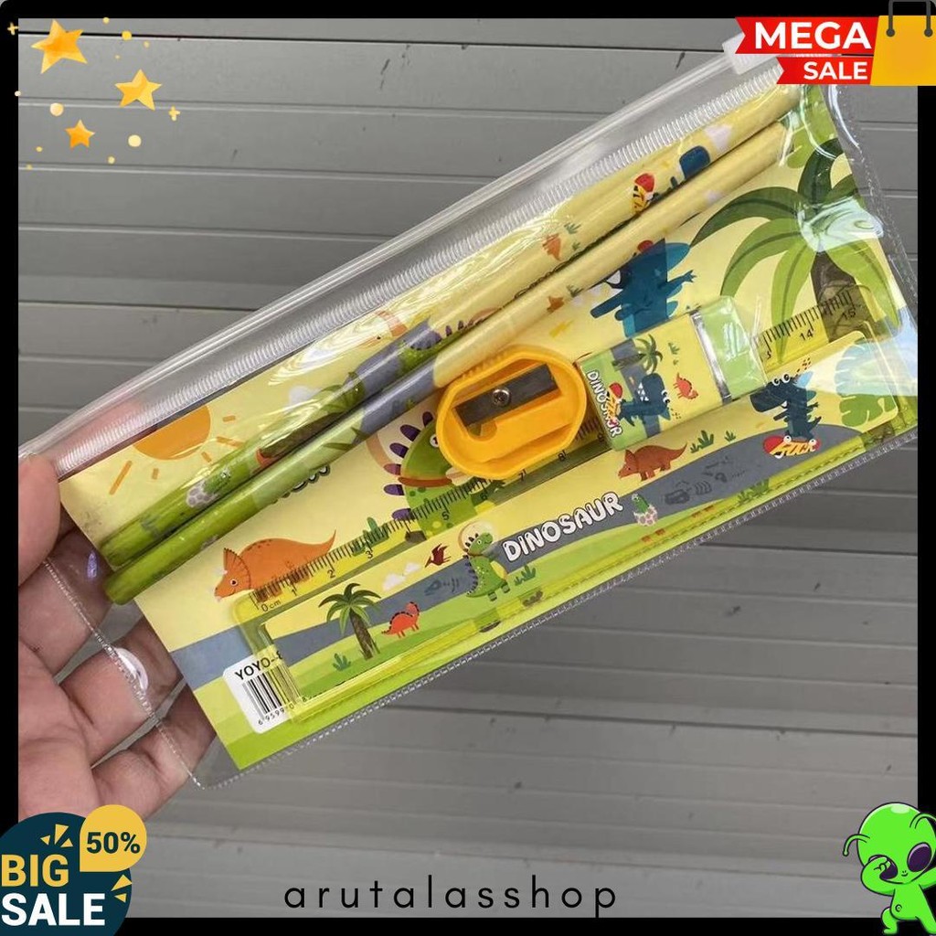 

Set Alat Tulis Anak Kartun Sekolah Tk Kotak Hadiah Set Pvc Ritsleting Tas Pensil Diskon