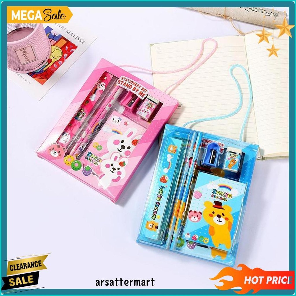 

Msbs Alat Tulis Set 6In1 Stationery Set Lucu Karakter Set Perlengkapan Alat Tulis Sekolah Anak-Anak Tk Murah Diskon Setengah Harga