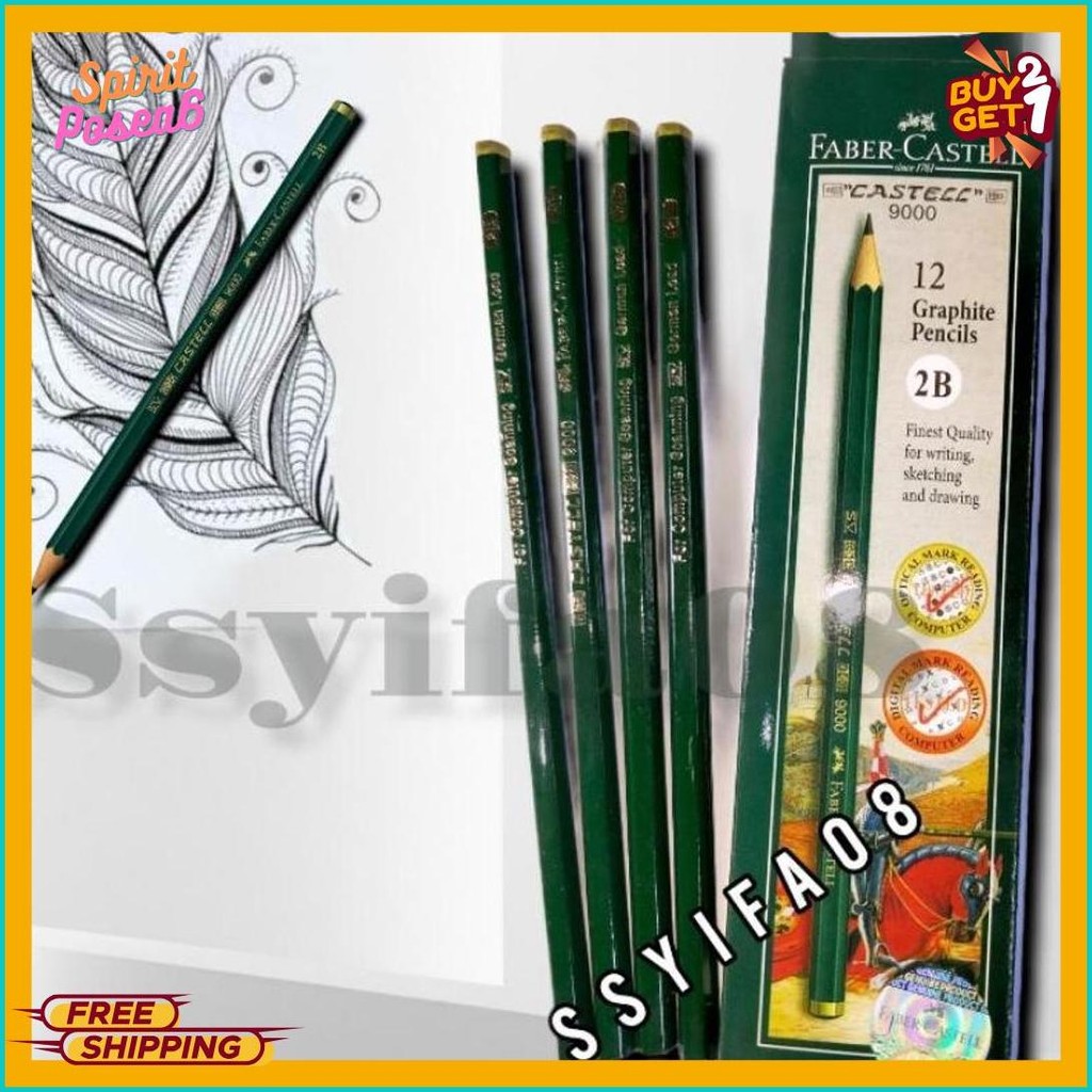 

Pensil Faber Castell 2B ---1 Pak (Per 1Pak Isi 12Pcs) Terlaris! Produk Ini Banyak Dicari