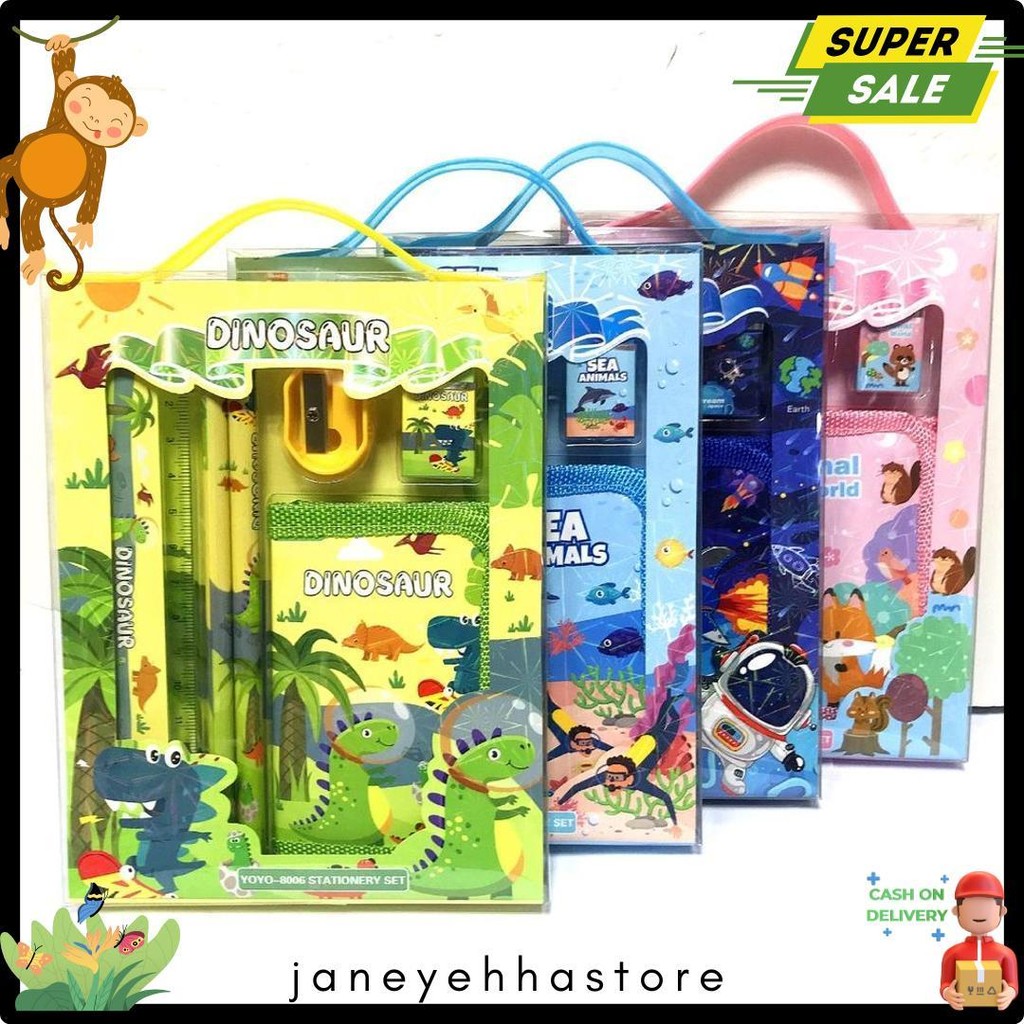 

2011 Stationary Set Kotak Pensil Anak Set Stationery Alat Tulis Kotak Pensil Karakter Diskon