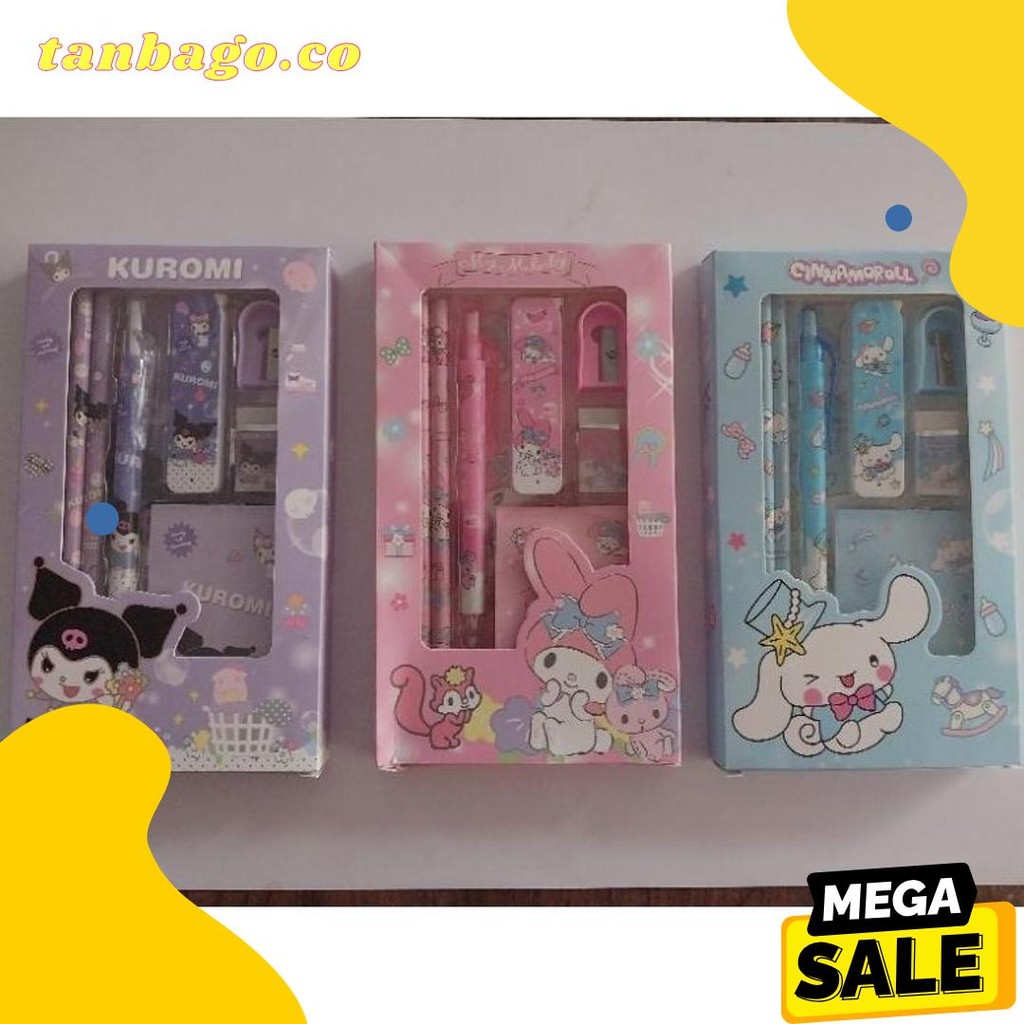 

Alat Tulis Set 6 In 1 Dan 7 In 1 Karakter Kuromi Murah Lucu / Kotak Pensil Anak Set Stationery Untuk Hadiah Anak Sekolah Sanrio Terlengkap Dan Termurah