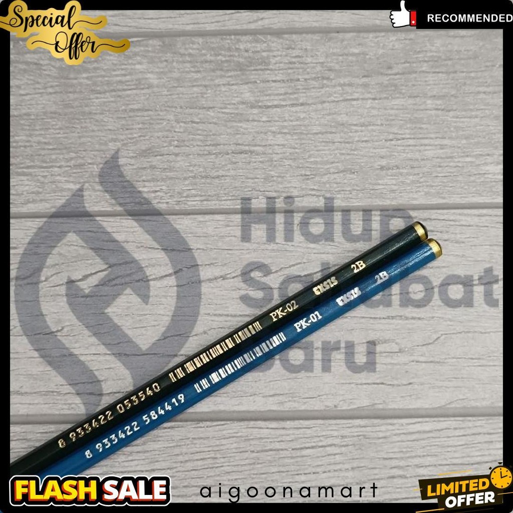 

Selusin (12 Biji) Pensil 2B Exsis Bentuk Hexagonal Terlengkap Dan Termurah