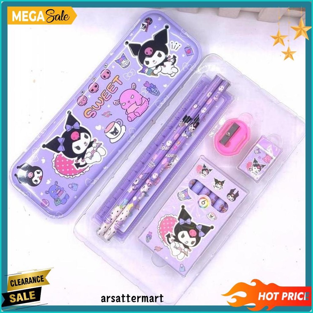 

7 In 1 Set Kotak Alat Tulis / Set Tempat Pensil Siswa / Tempat Pensil Kartun Set / Hadiah Untuk Anak-Anak Terlengkap Dan Termurah