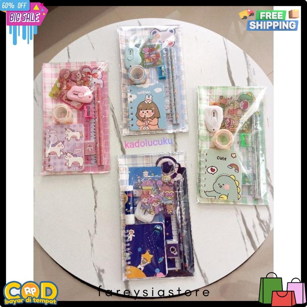 

Termurah Paket Atk Hampers/Tukar Kado Anak Sekolah, Lucu, Unik, Gemes Flash Sale! Diskon Hingga 70%