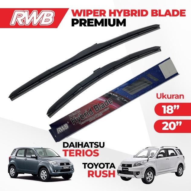TAHAN LAMA Wiper Mobil Rush/Terios (2006-2017) Sepasang