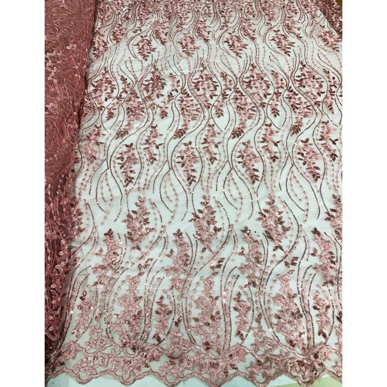 DF243>> promoo kain Tile Bordir Payet/kain tile bordir payet brokat kebaya