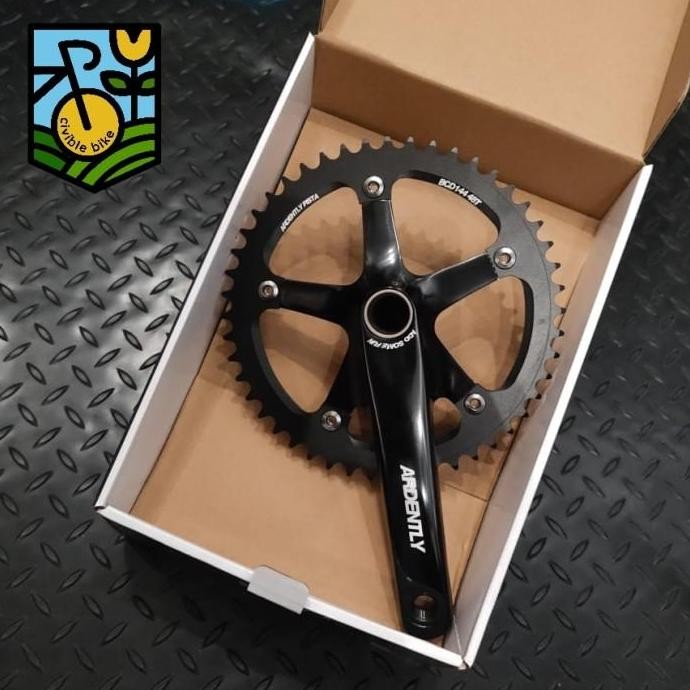 ready Crank Ardently HT2 Pista Track 48T BCD 144 Fixie Single Speed
