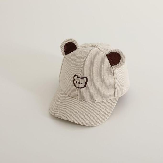 Topi Anak Laki Laki Import Topi Baseball Anak Cowok Impor Topi Balita Motif Garis Garis Dengan Telin
