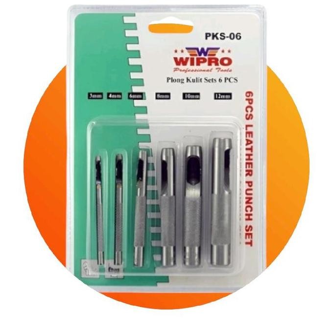 

^%^%^%^%] WIPRO Plong Kulit Set 6pcs / Leather Punch Set 6pcs PKS-06 original