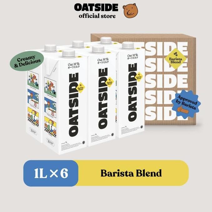 

OATSIDE Susu Oat Milk Barista Blend 1L Paket 6pcs Termurah