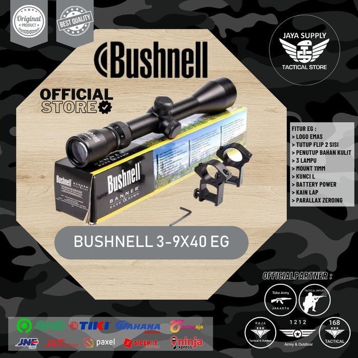 Teropong Bushnell 3-9 X 40Mm Eg Telescope 3 Lampu Original Dan Terpercaya