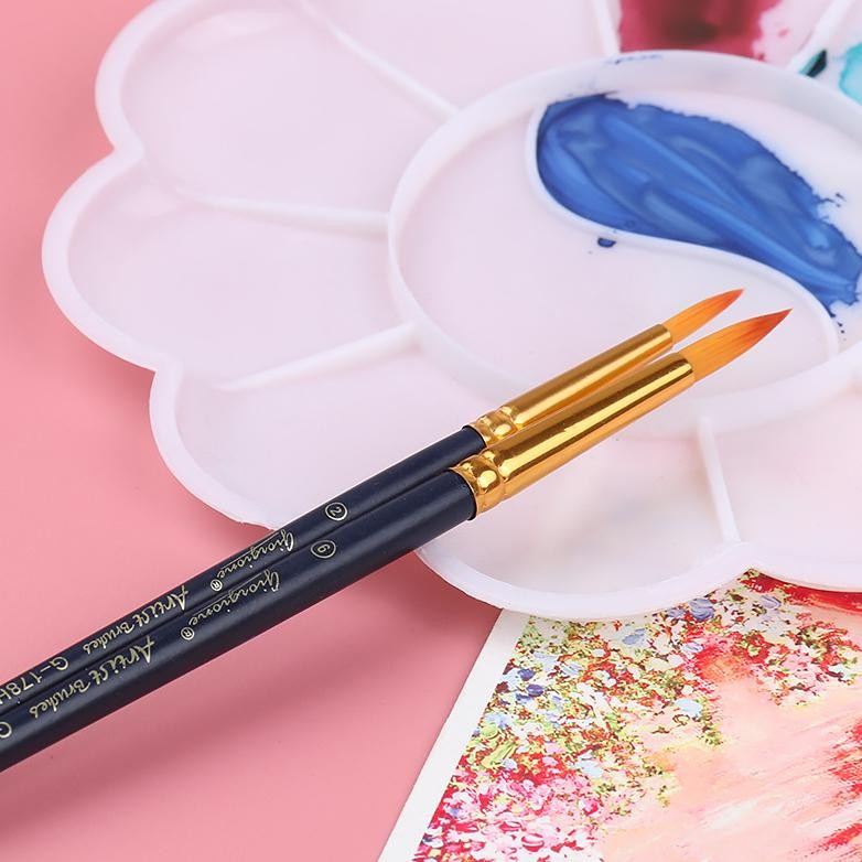 

Terbaru Giorgione Paint Brush Set Kuas Lukis 3/4/5/6/7 Pcs Nylon Taklon Terbaru