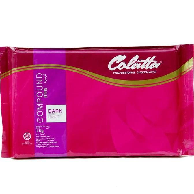 

Colatta Dark Chocolate Compound Batangan 1kg Cokelat Hitam Baking Termurah