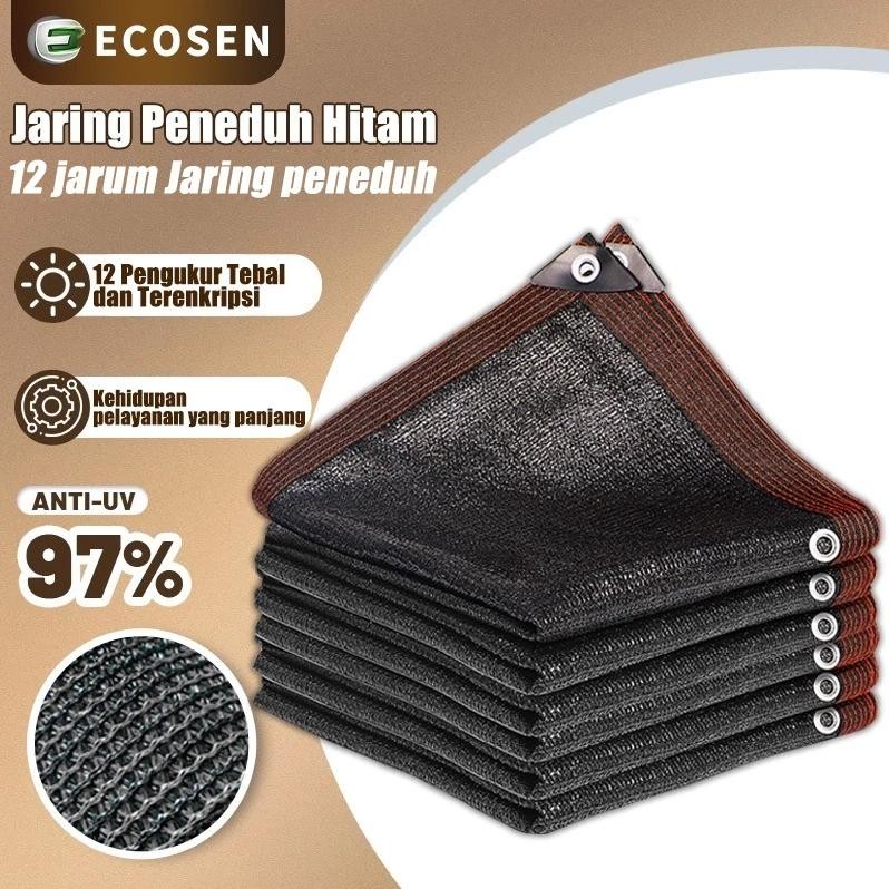 Ecosen Jaring Peneduh 14 Rajutan Tahan Air Menebal Paranet  Paranet Paranet Anti Uv Dan Hujan  Jarin