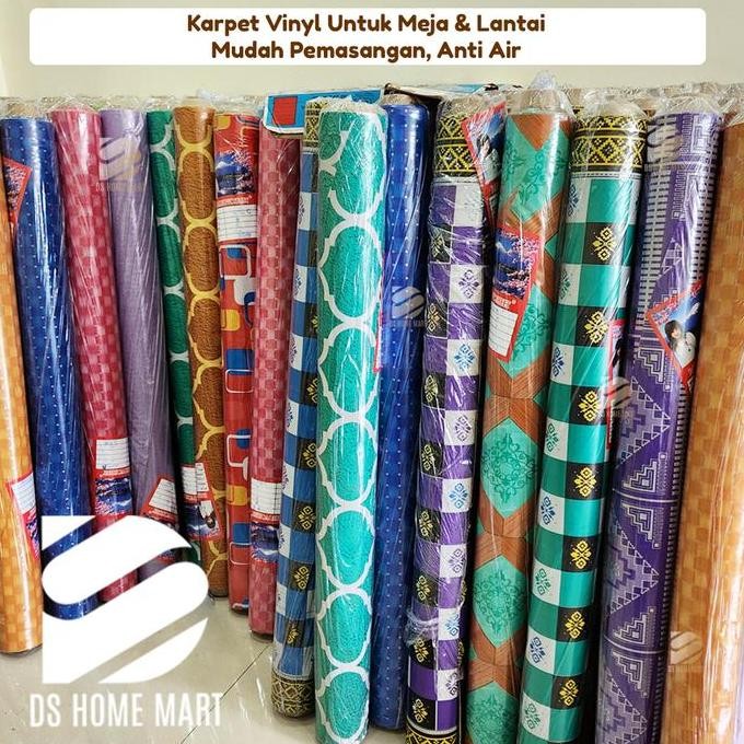 PER ROLL 10 METER Karpet Lantai Plastik Vinyl / Alas Meja Makan Bahan PREMIUM GROSIR