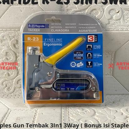 

Staples Gun Rapide R23 3Way 3In1 Bonus Isi Staples Staples 3Way 3In1 Rapide