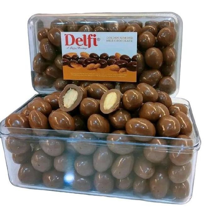 

Delfi Cokelat Almond Mede Kiloan 450g Toples Cokelat Kacang Premium Termurah