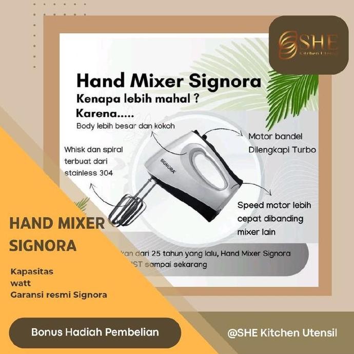Hand mixer Signora mixer roti donat bakpao kue Terlaris