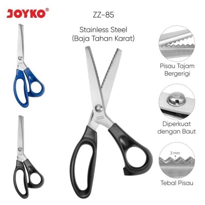 

\"\"\"\] Gunting zig zag ScissorsGunting Joyko ZZ-85 pinking shears