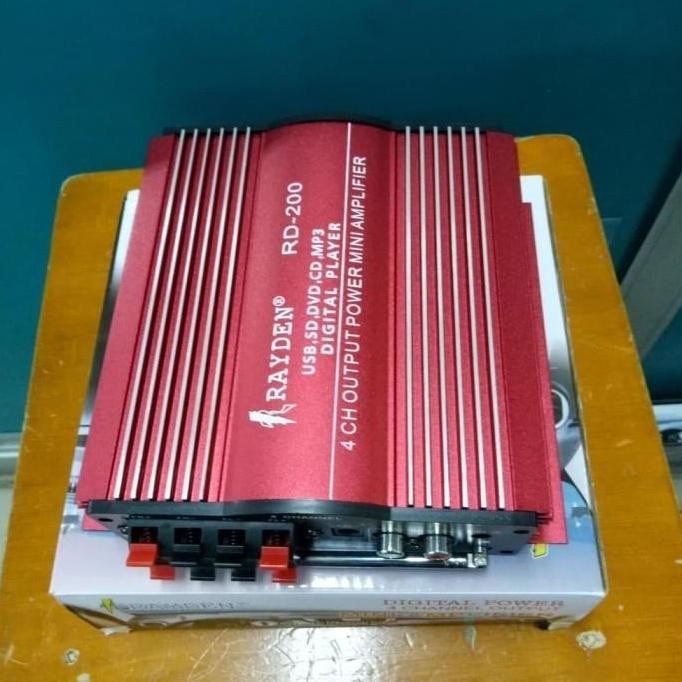 N Digital Power Mini Amplifier Rayden Rd-200 Car Audio Mobil 4 Chanel