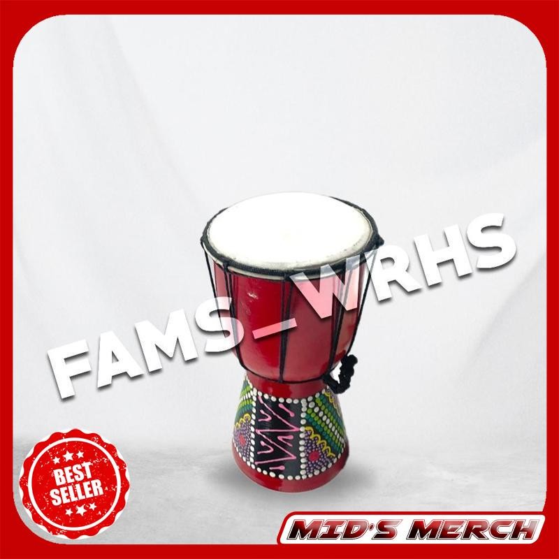 Mid'S Merch - Jimbe Gendang Besar Mainan Alat Musik Tradisional Kualitas Terbaik Mainan Anak Cx05