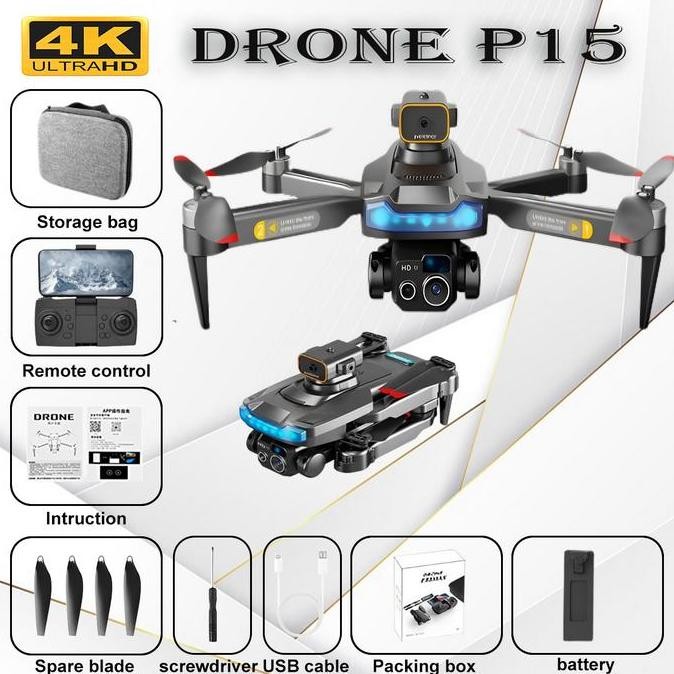 Drone baru pintar 2024 dengan remote control layar 8k HD drone dewasa teknologi hitam cerdas kelas a