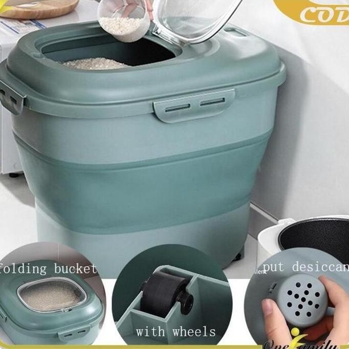 Dispeer Beras 12KG 25KG / Rice Box Tempat Penyimpanan