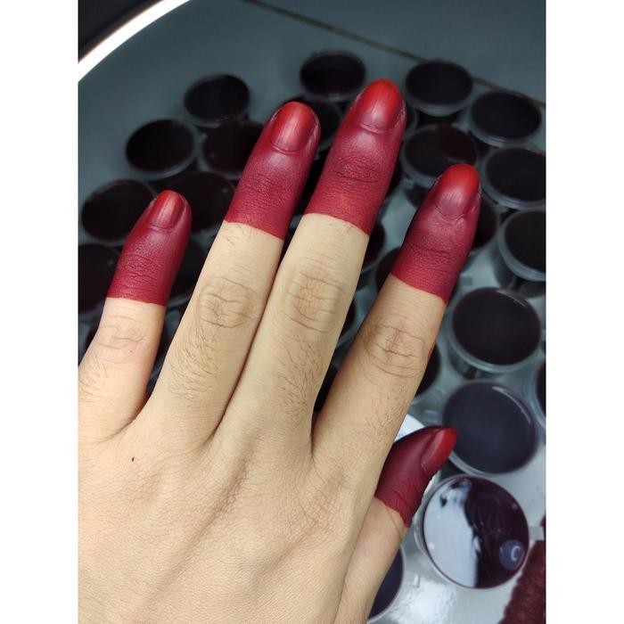 VA Henna Celup Hena Inai Pacar Kutek Merah Red Cherry Ceri Maroon Marun Cabe Racik Nail Art Penganti