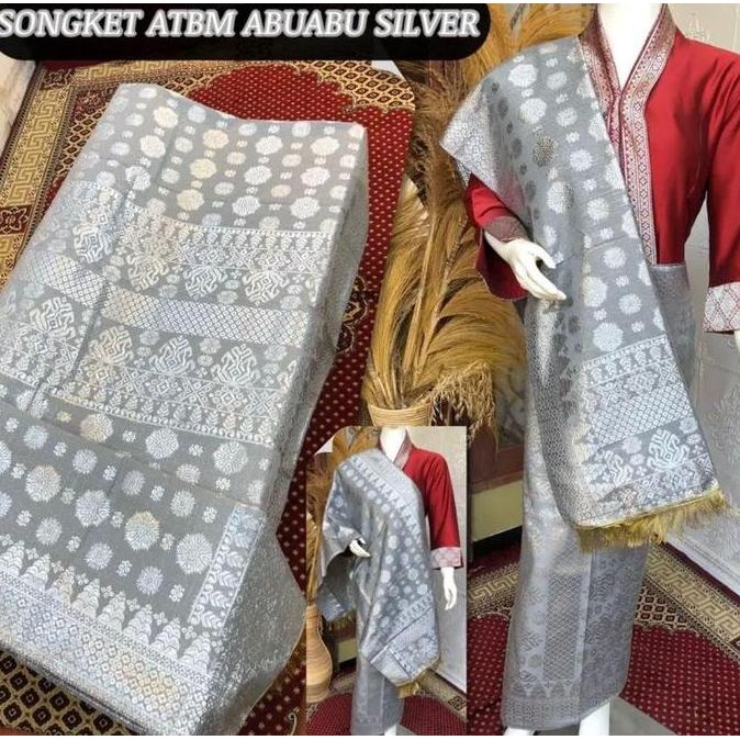 Songket ATBM || Songket Tenun Mesin Palembang Cantik dan Manis || rok songket ATBM set selendang
