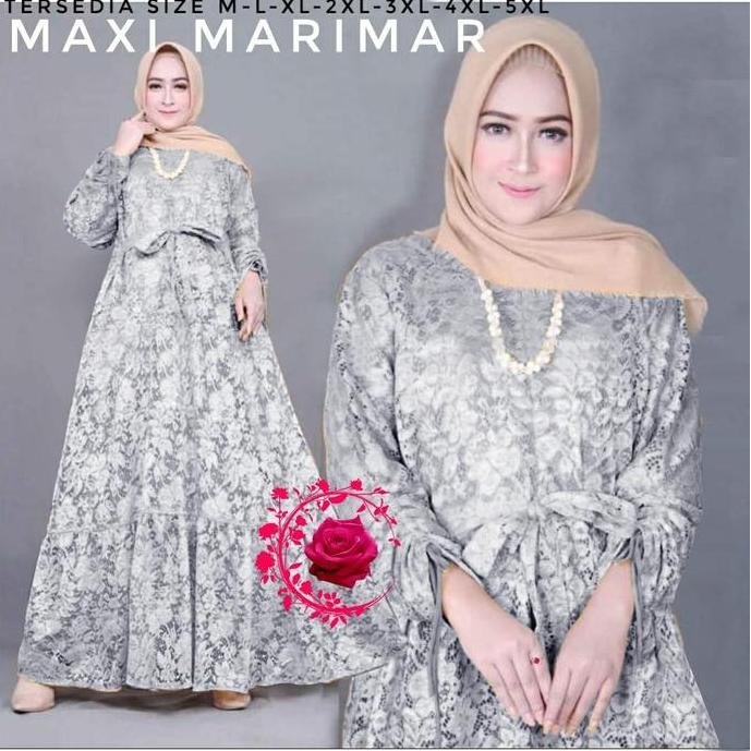 Gamis jumbo Wanita  LD 140 mewah brukat big size kondangan Maxi Muslim Panjang Serut Dress Pesta Sya