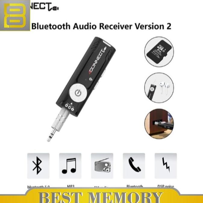 SIAP KIRIM 4CONNECT BLUETOOTH AUDIO RECEIVER DONGLE + MP3 PLAYER FM RADIO USB PORT MOBIL