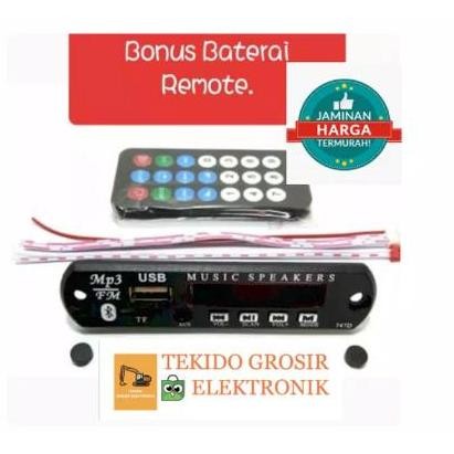 SIAP KIRIM KIT MODUL USB MP3 BLUETOOTH - AUDIO PLAYER MUSIK MOBIL & SPEAKER