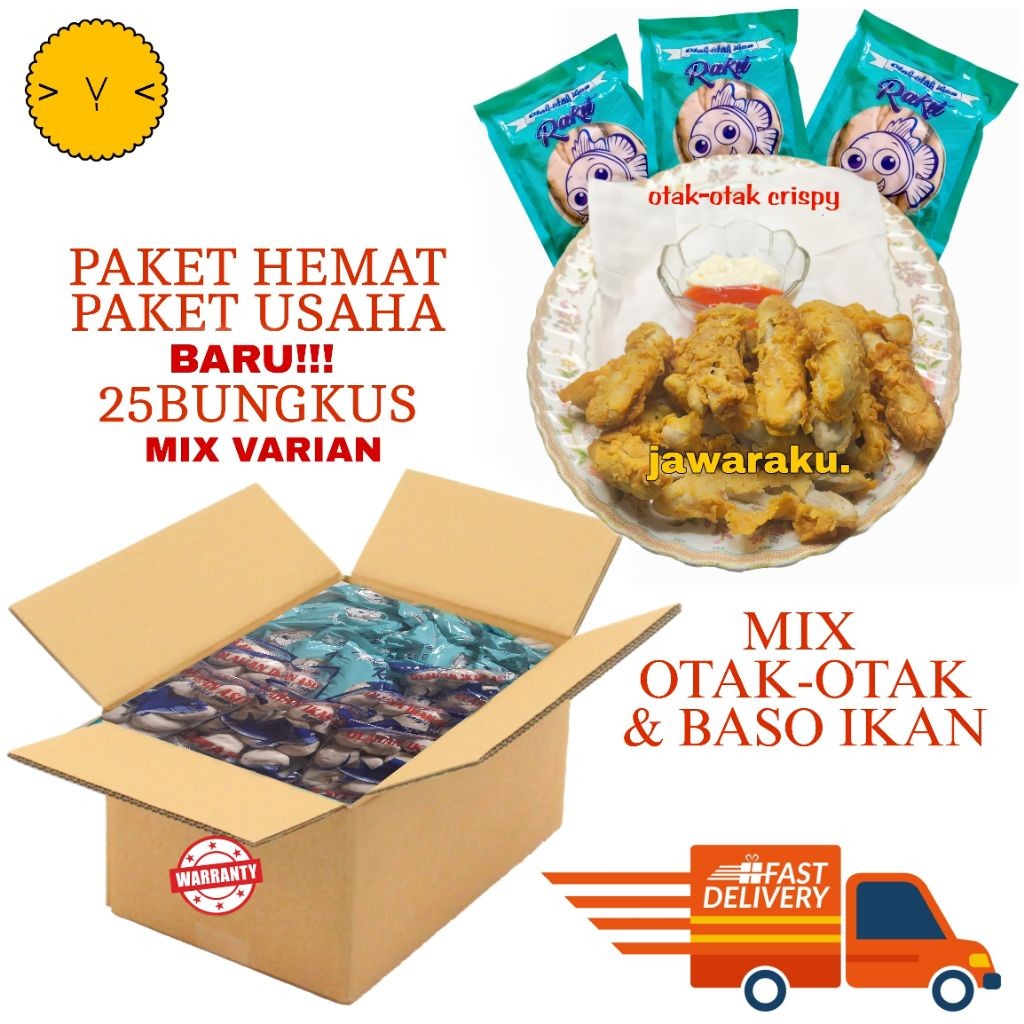 

frozenfood otak otak rakit jumbo isi 300pcs 25bungkus MIX paket hemat paket usaha