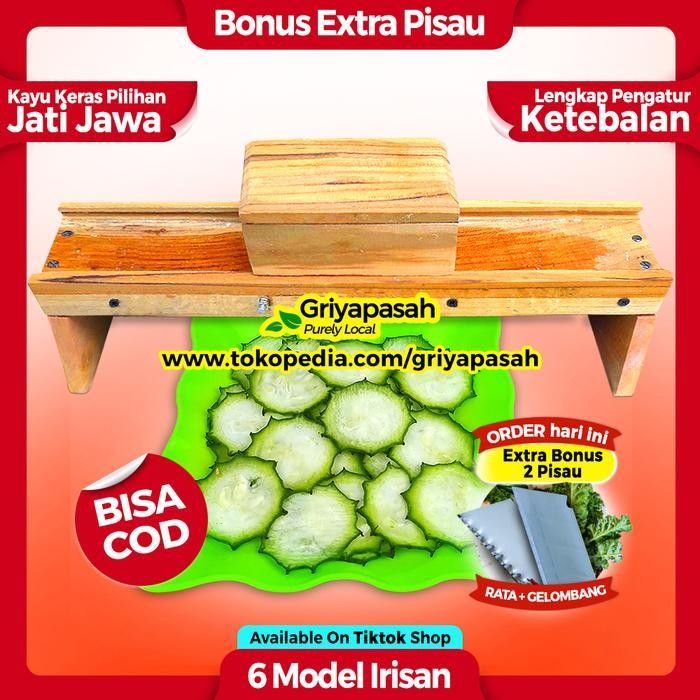 Cm ( Ukuran Jumbo ) Alat Iris Bawang Merah Bisa Keripik Multifungsi - Pengatur Ketebalan