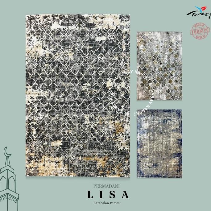 Karpet Permadani Import Turki Jumbo Lisa Uk 250 x 350 Motif Abstrak