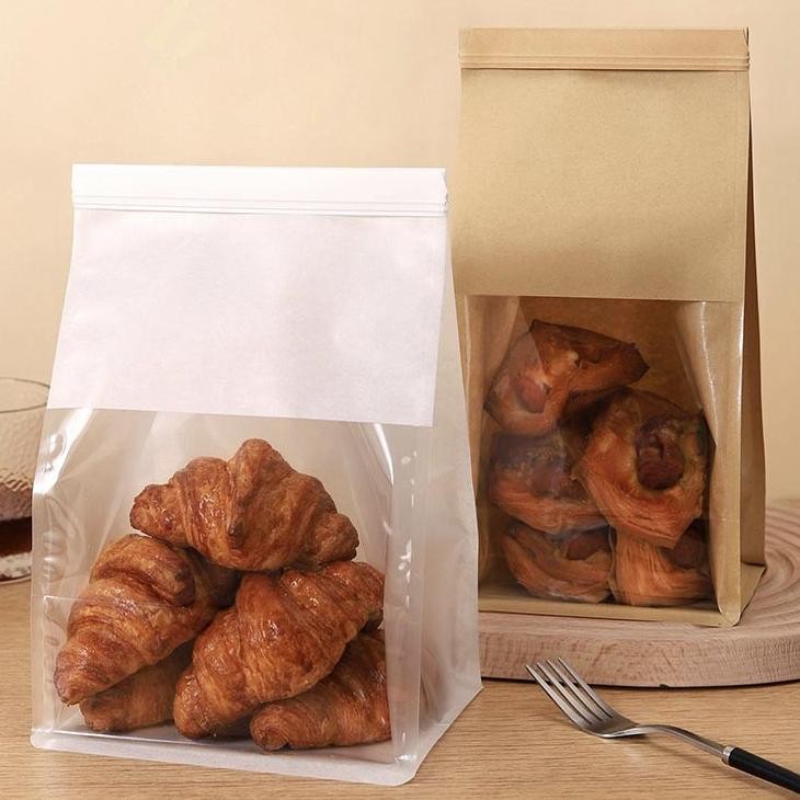 

New - [10 PCS] Kemasan Roti Tawar Clip Toast Bag Plastik Kantong Roti Tawar Cookies Donat Croissant Klip ,.