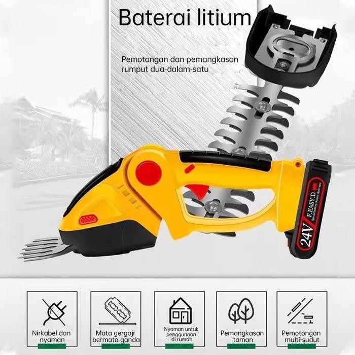 Phlinice Pemangkas Pagar Elektrik Gunting Pemangkas Pagar Pemangkas Pagar Pemangkas Isi Ulang Sabuk 